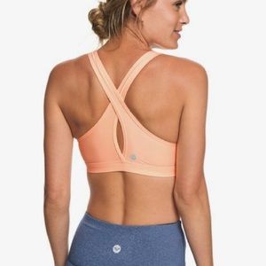 SOLD Roxy Lets Dance Sports Bra, Cross-Over Strap Back